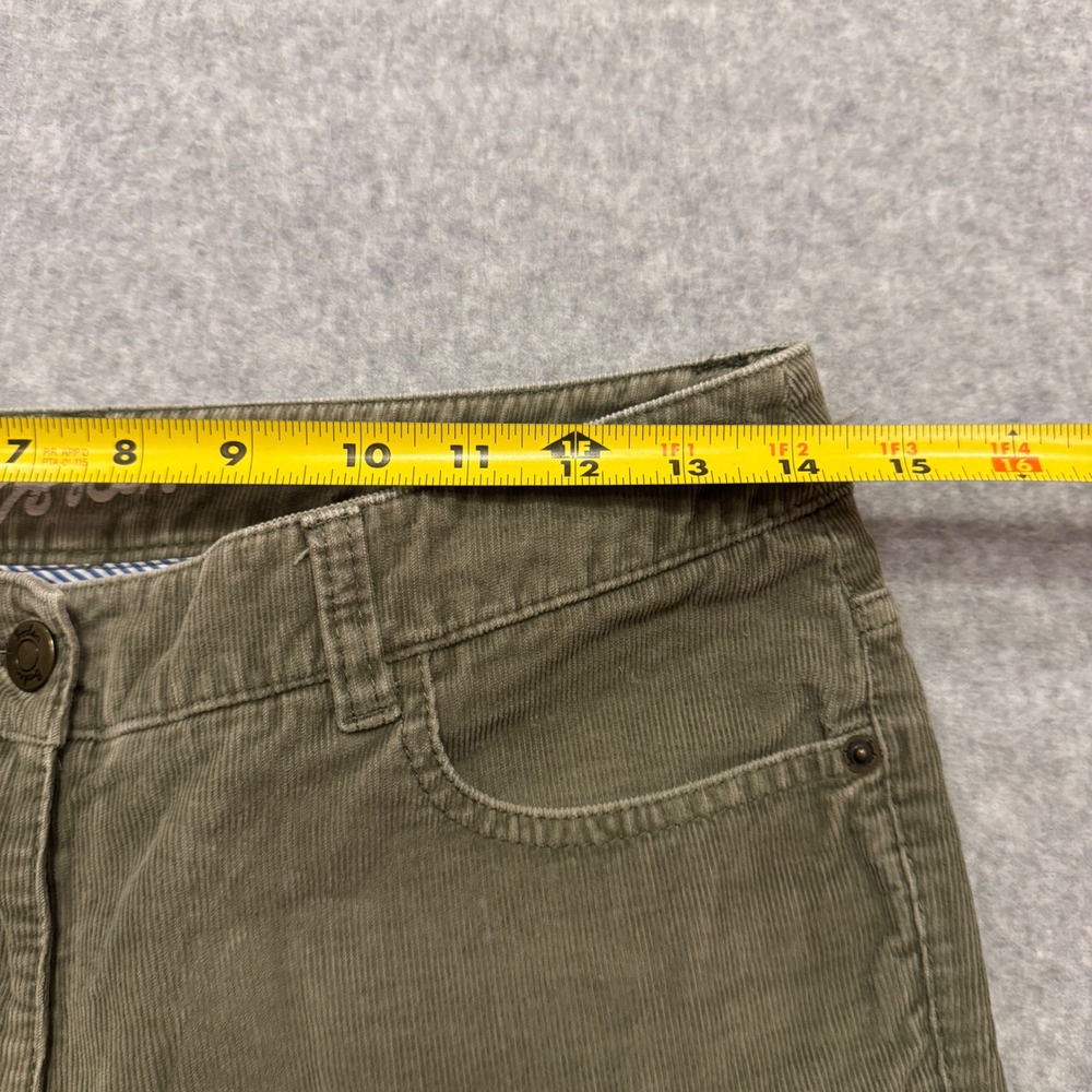 Boden Womens Olive Green Corduroy Straight Leg Pants Size US 6R UK 10R - Picture 3 of 9